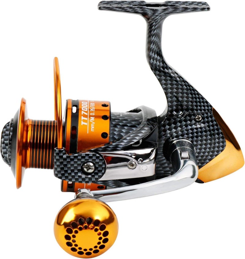 Burning Shark Fishing Reels- 12+1 BB, Light and Smooth Spinning Reels, Powerful Carbon Fiber Drag, Saltwater and Freshwater Fishing-TT4000 - Image 3